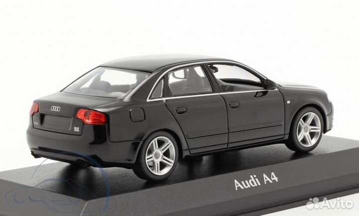 Audi A4 2004 черный Новинка Minichamps 1:43 Yu-Ra