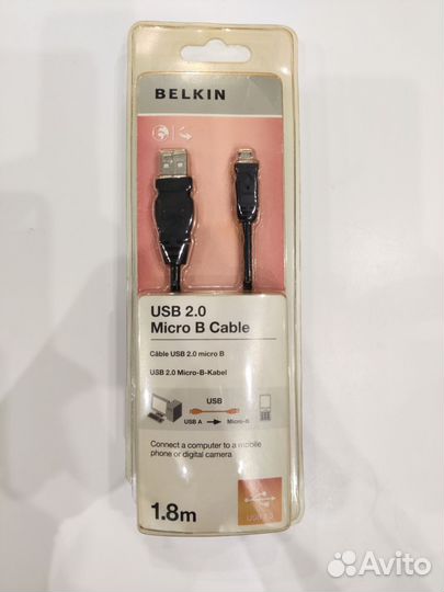 Компьютерный кабель Belkin 1.8 м/ OTG 1м