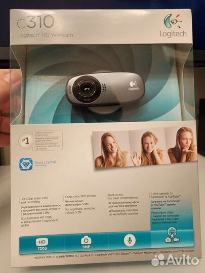 Вебкамера logitech c310 новая