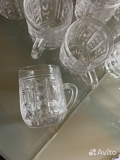 Хрустальные кружки СССР 12 штук