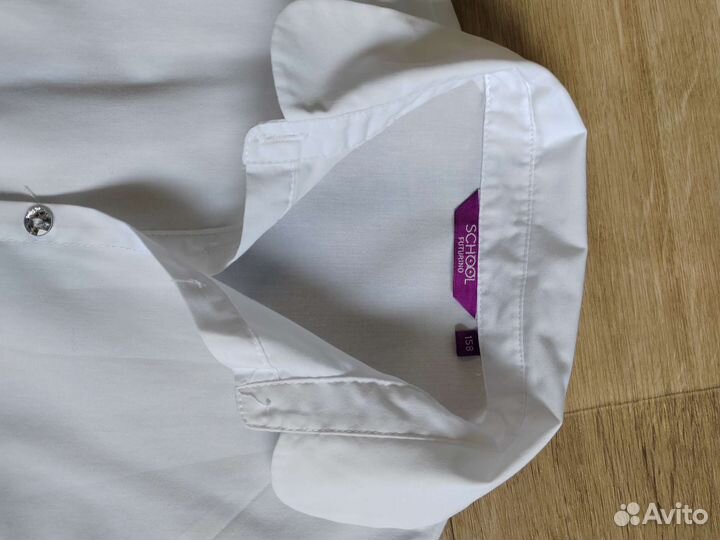 Школьная блузка, шорты для девочки