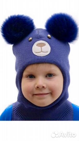 Шапка-шлем, на мальчика р.52-54