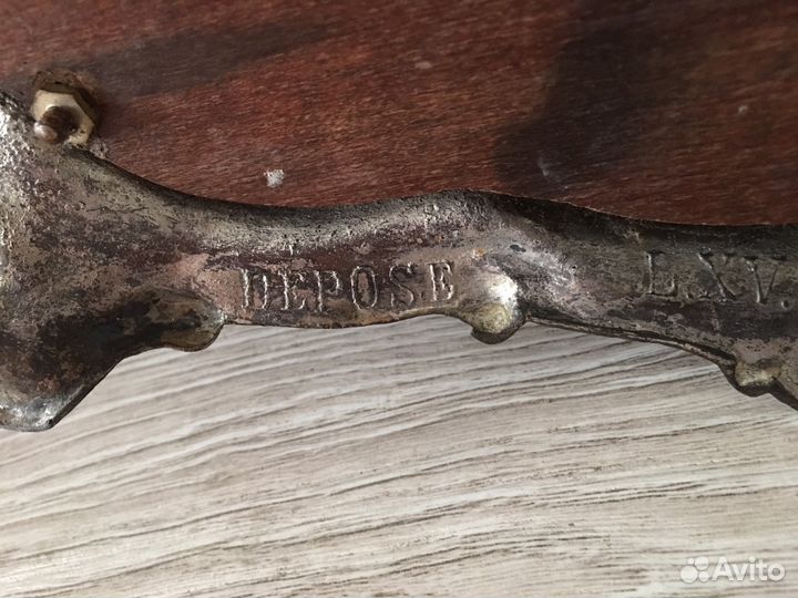 Поднос (пара) старинный зеркальный