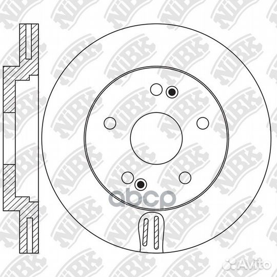 Диск тоpмозной NiBK RN1653 NiBK