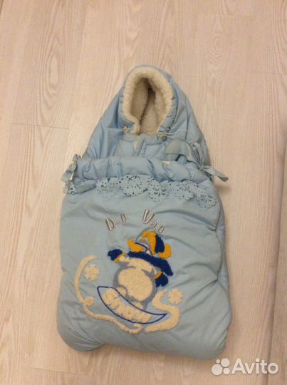 Конверт на выписку и в коляску нат.овчина