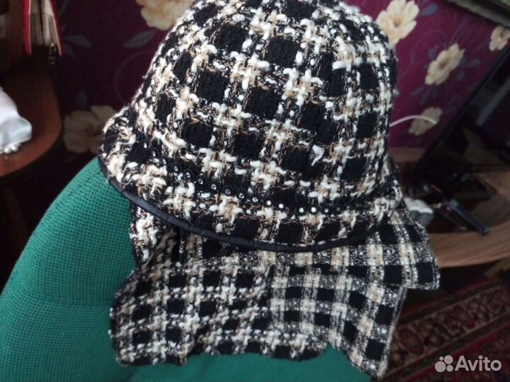 Шляпа женская с шарфом