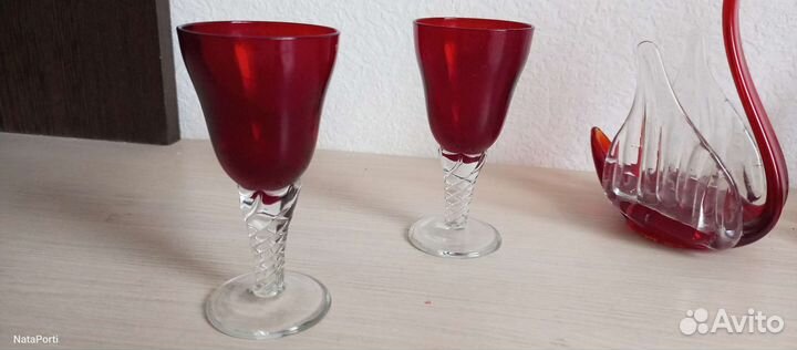 Рюмки цветное стекло СССР