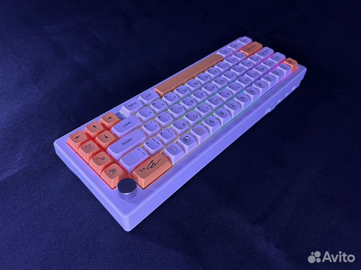 Клавиатура GMK67, Gateron Milky Yellow