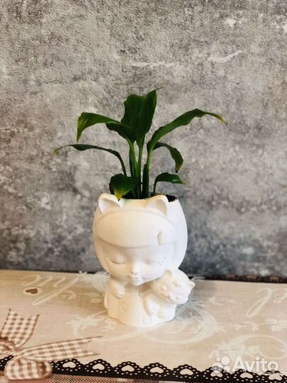 Гипсовое кашпо. Органайзер. Подставка