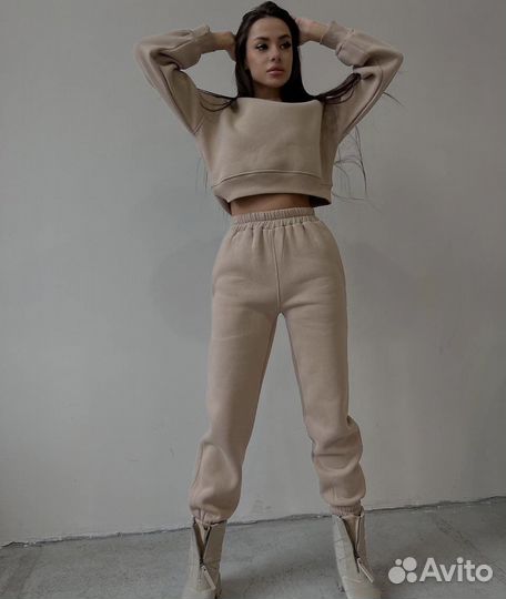 Костюм спортивный на флисе женский