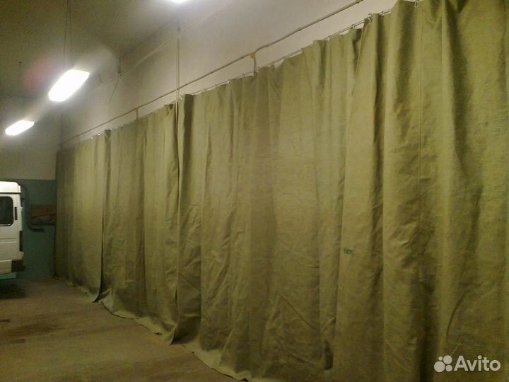 Штора брезентовая для гаража простая или утеплен
