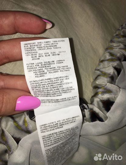 Юбка шёлк Rene Lezard M, верх лён плюсом