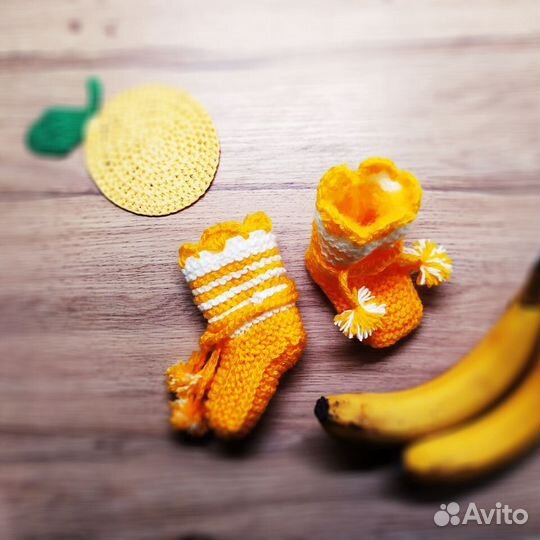 Вязаные пинетки ручной работы от 0 до 1,5 лет