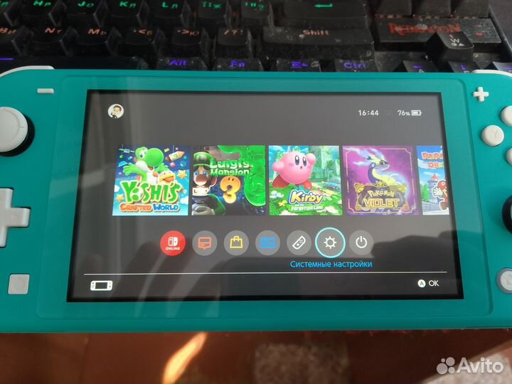 Nintendo Switch Lite прошитая sd128gb