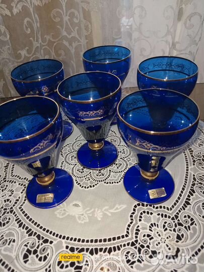 Бокалы Богемия для вина и стаканы