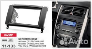 Переходная рамка 2DIN mercedes-benz A (W169