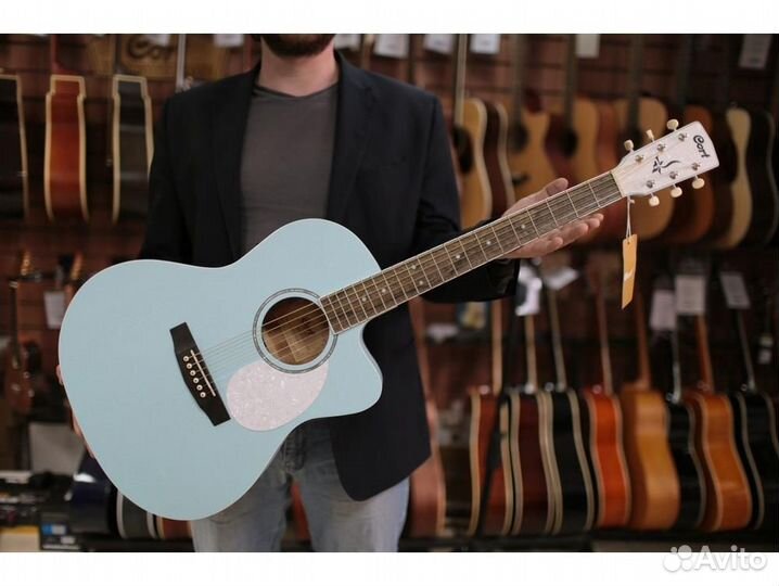 Cort Jade-Classic-skop голубая электроакустическая