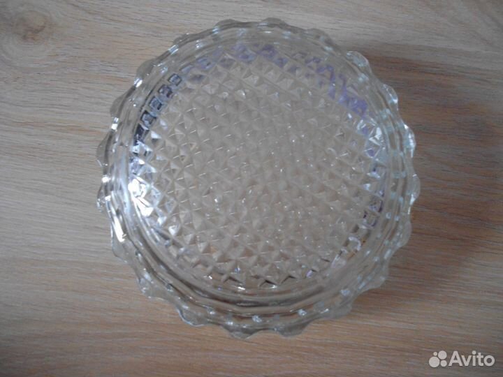 Хрустальный салатник Чехия