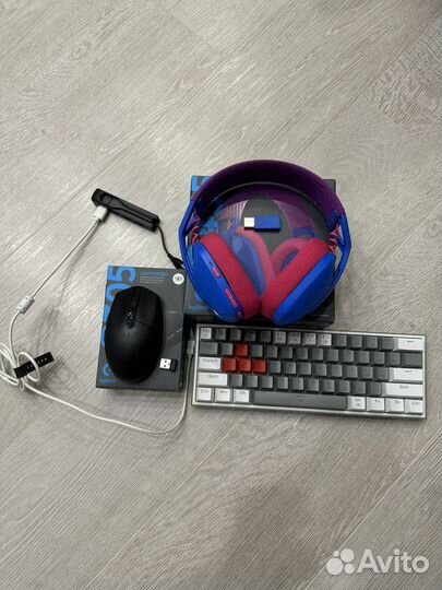 Игровая клавиатура и мышь наушники