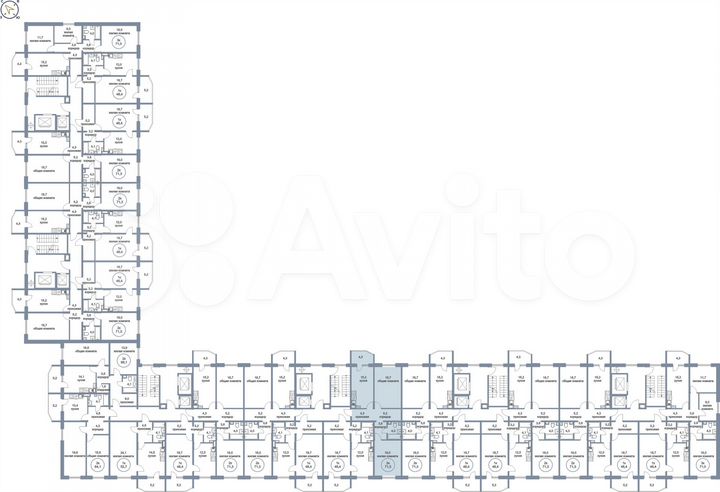 2-к. квартира, 71,3 м², 9/17 эт.