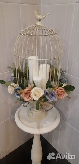 Клетка для интерьера с подставкой