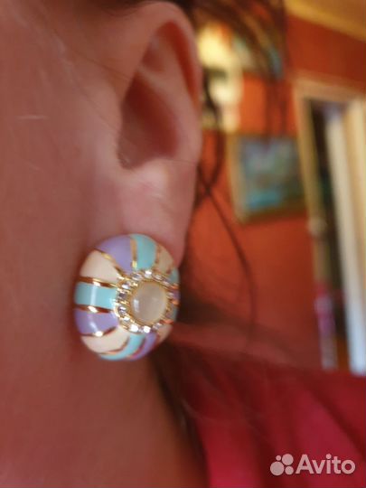 Комплект серьги и кольцо