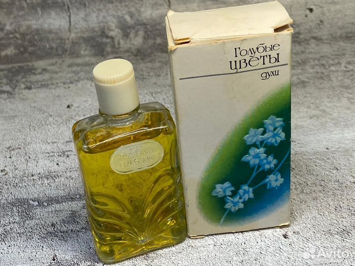 Духи винтаж. Голубые цветы. СССР