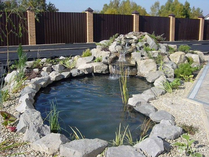 Искусственные водоёмы, водопады, углубление, чистк