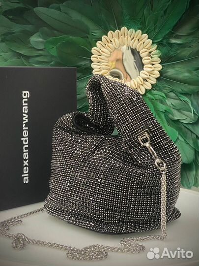 Alexander wang сумка со стразами