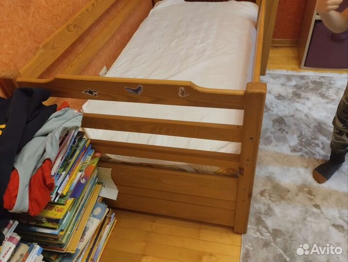 Детская кровать от 3 лет с бортиками