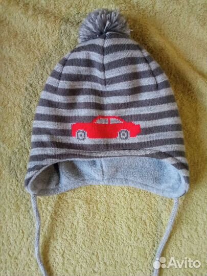 Шапка для мальчика демисезонная 42-43