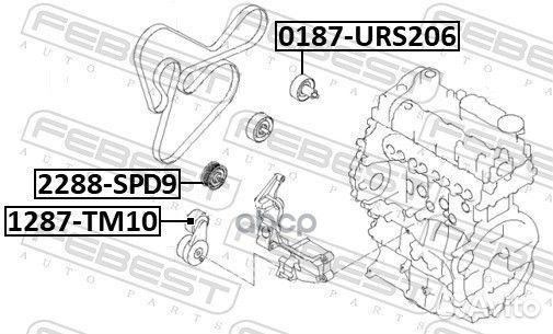 Ролик обводной Hyundai i30/ix35/SantaFe