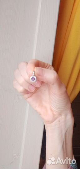 Набор серебро с аметистами