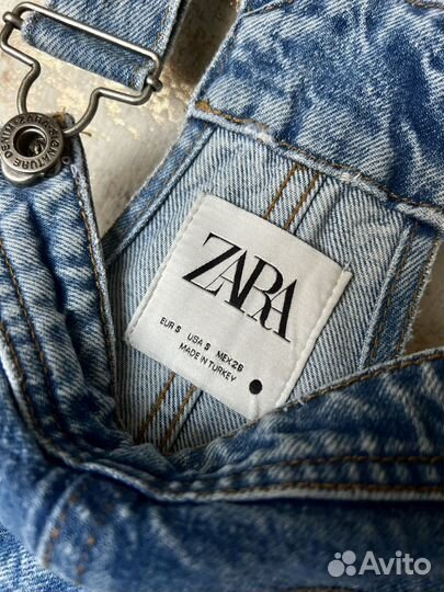 Джинсовый комбинезон zara