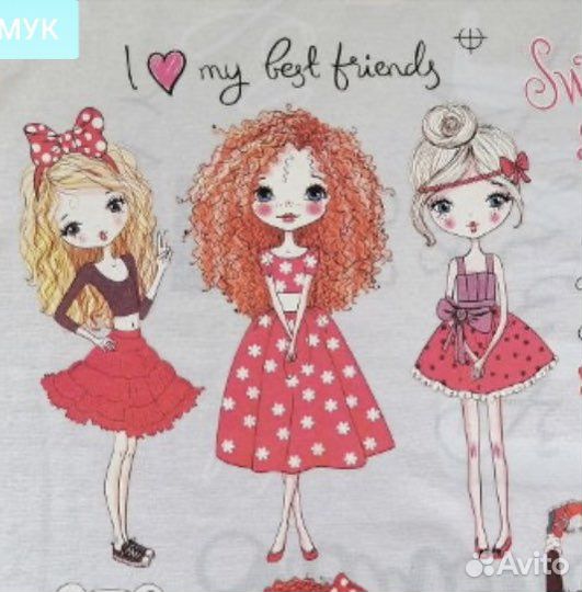 Термонаклейки на одежду девочки