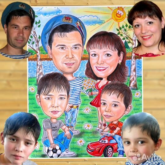 Рисую шаржи и портреты по фото
