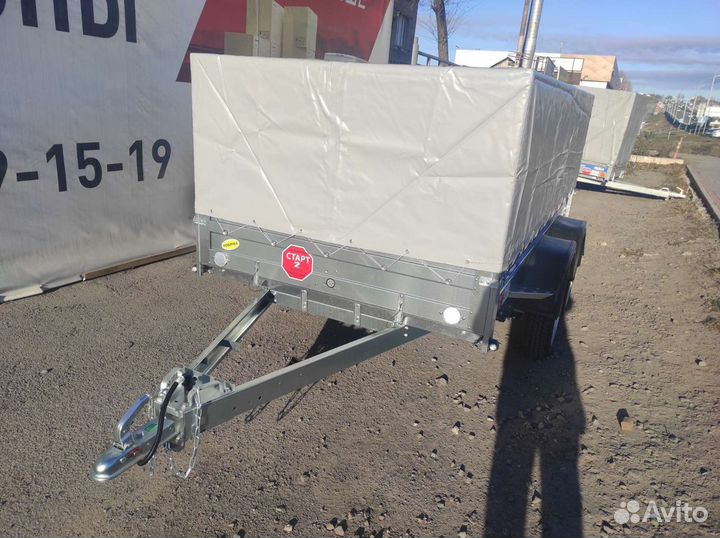 Легковой прицеп двухосный 3х1.5м (усиленный) кат В
