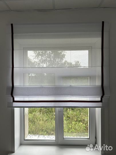 Римская штора, полупрозрачная