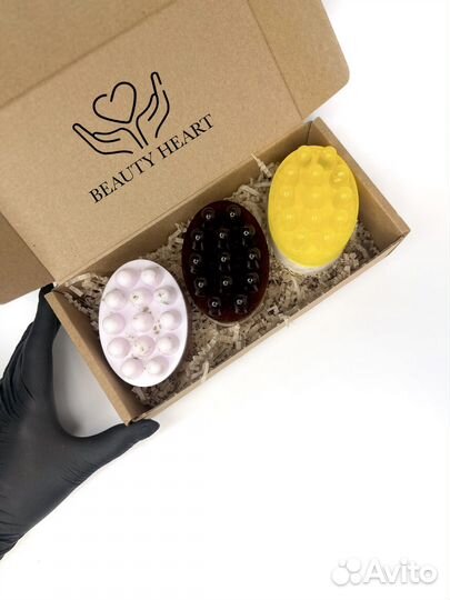 Подарочный набор массажное мыло ручной работы