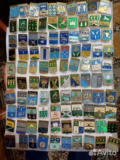 Значки гербы городов