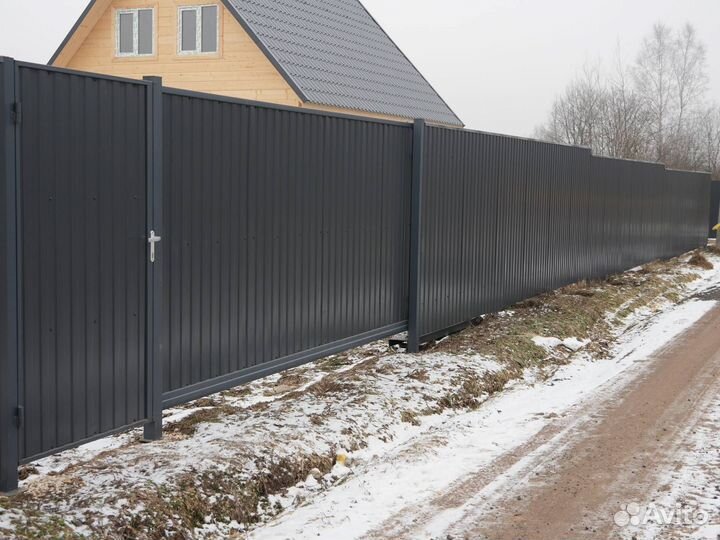 Откатные ворота под ключ