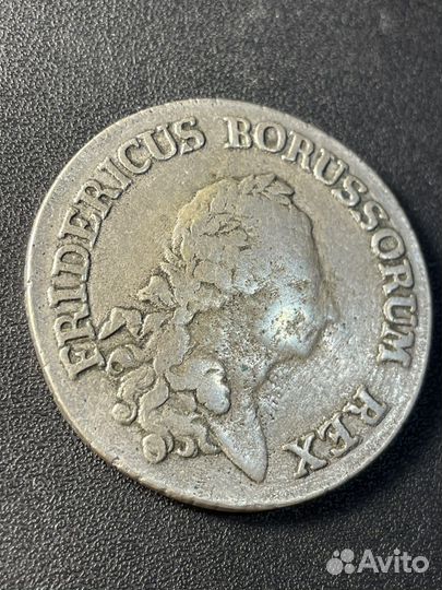 Пруссия 1 талер 1784 (рейхсталер )