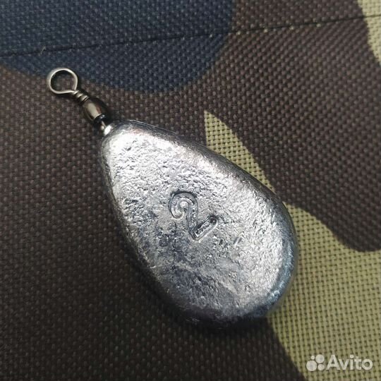 Набор грузил для рыбалки 57грамм 3 штуки