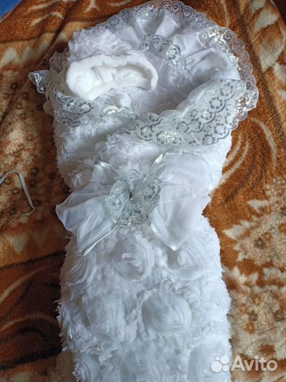 Конверт на выписку зимний для девочки