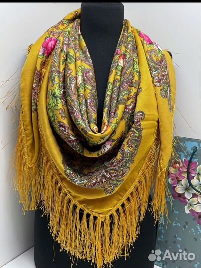 Русские народные Платки на голову и шею