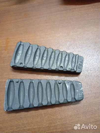 Форма для литья рыболовных грузил