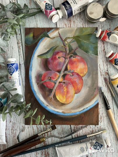 Сливы живопись маслом картина