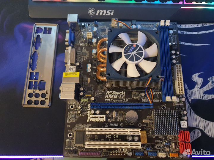 Материнская плата ASRock H55M-LE + i5