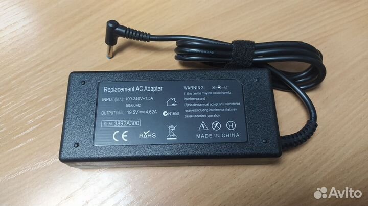 Источник питания 19.5v 4.62a HP (штекер 4.5*3,0)