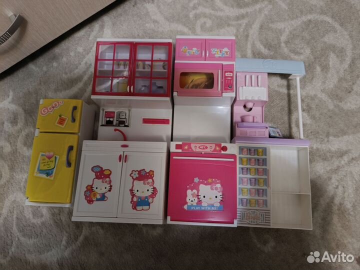 Мебель для кукольного домика барби